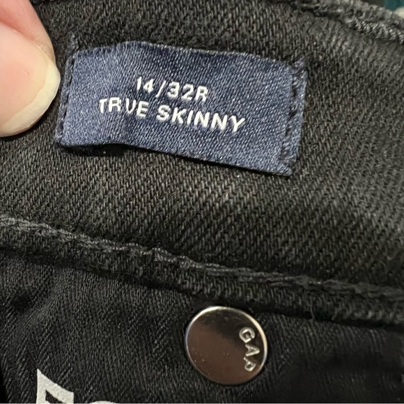 Gap 14 Black True Skinny Denim Jeans R10 - Picture 4 of 5
